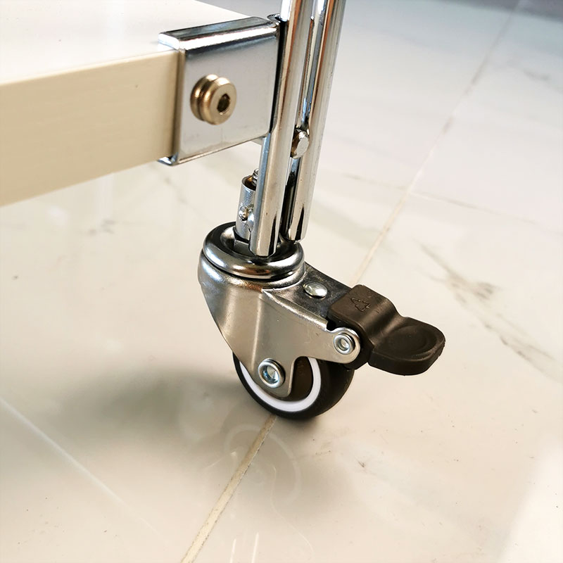 不锈钢组合架p隔板置物架脚轮万向轮