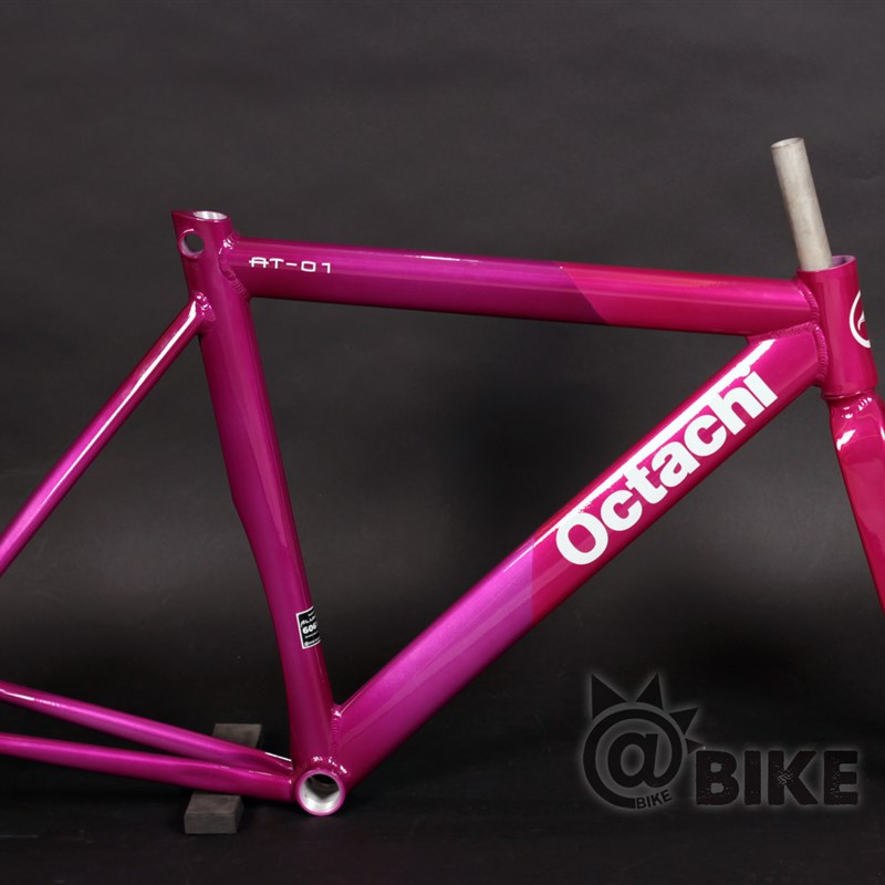 @自行车固定齿轮八爪在O01框架套紫色