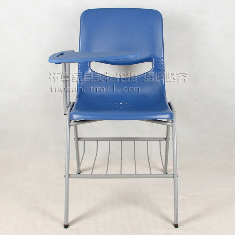 可翻写字板培训椅 学生椅会议椅 教学椅 L桌椅一体活动椅子四脚椅