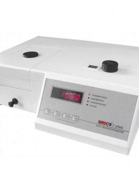 UNICO上海尤尼柯7200型可见分光光度计 波长340~1000nm比色皿钨灯