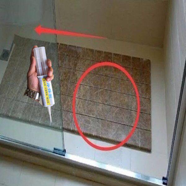 浴室冲凉房大理石裂缝漏水修补胶卫生间防漏补漏剂防滑石踩脚石裂