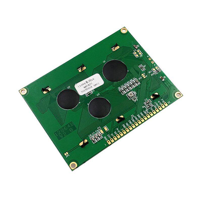 蓝屏LCD12864显示屏 液晶屏 带中文字库 带背光12864-5V 并口串口