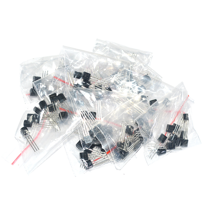 17种直插三极管包TO-92常用电子元件包 PNP NPN 每种10个共170个