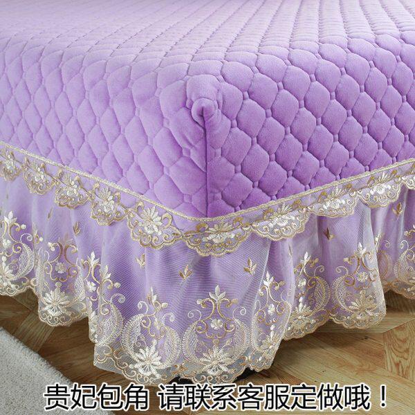毛绒韩式公主紫色欧式冬天水晶绒沙发垫冬季皮沙发防滑贵妃套巾罩