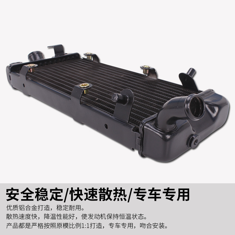适用本田配件铁马400 铁马600 STEED水箱总成 水冷器 发动机散热