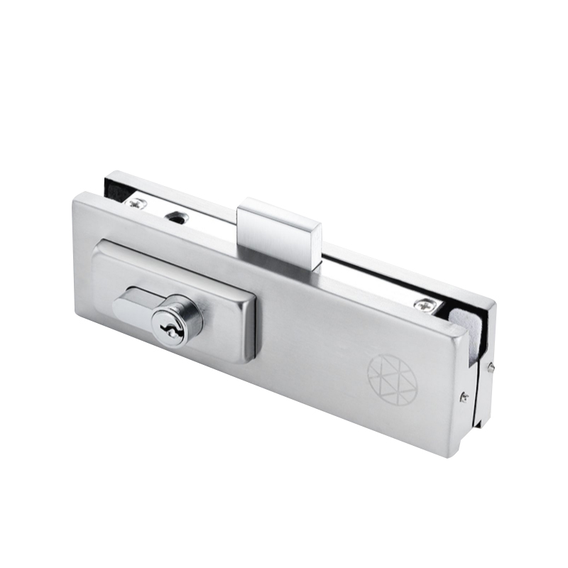 钢化玻璃门锁商铺大门地锁办公室地弹簧门锁夹门夹钢化门地插销锁