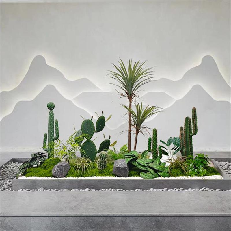 仿真仙人掌造景大型仙人柱摆件沙生植物景观商场酒店餐厅绿植装饰