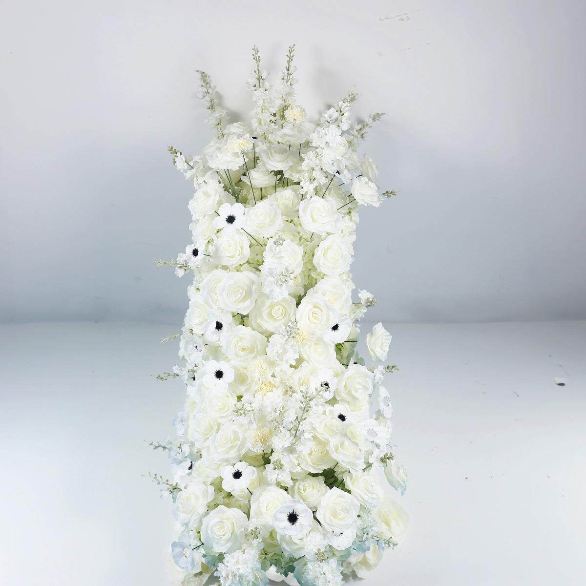 白色系婚庆仿真花排路引花婚礼堂仿真花