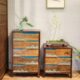 复古实木五斗柜新中式 饰收纳柜 客厅带抽屉储物柜创意卧室大容量装