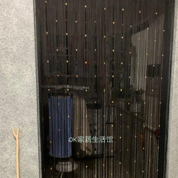 超豪华加密品质珠线帘门帘隔断玄关现代流苏帘子门店橱窗商业空间