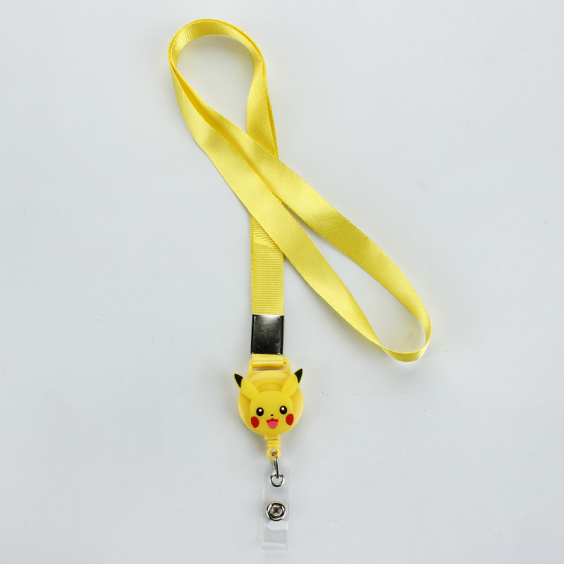 伸缩挂绳易拉扣卡套工p作证吊绳工牌挂脖校牌证件工作牌厂牌卡绳