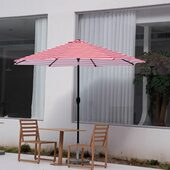 3米条纹中柱伞 商业店铺餐厅咖啡厅民宿酒店户外小清新休闲大伞