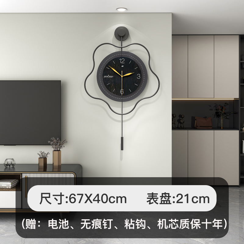 2023新款g网红时尚挂钟客厅饭厅创意装饰钟表简约大气轻奢时钟挂