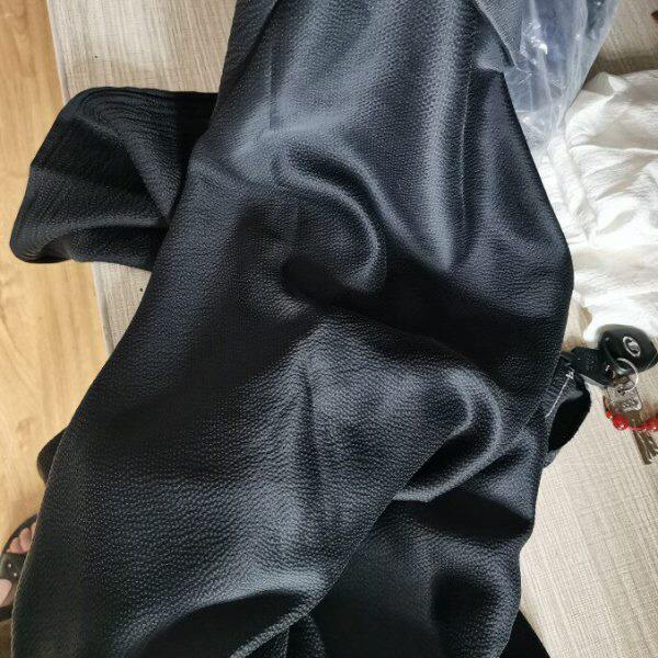 真丝香云纱珍珠缎颗粒感纯黑色夏季高档凉爽面料 重磅丝绸缎黑