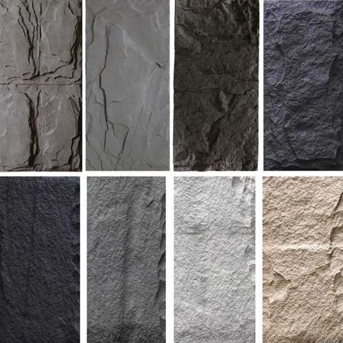 轻质PU石皮蘑菇石仿文化石页岩石背景墙外墙砖装饰