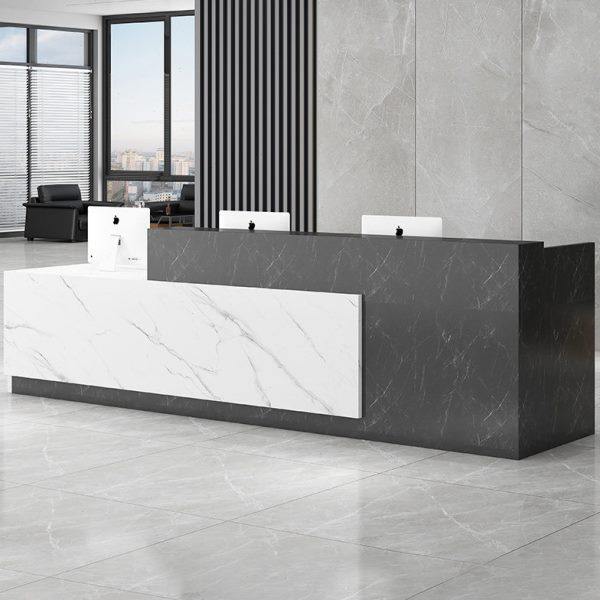 公司前台接待桌咨询台迎宾前台时尚收银台吧台柜台时尚简约办公桌