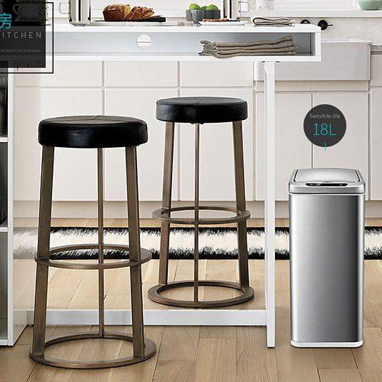 出口智能15l感应垃圾桶家用电动10L不锈钢自动垃圾筒客厅卧室厨房,家庭/个人清洁工具,感应垃圾桶,淘宝优惠券,粉丝福利购,淘宝优惠卷