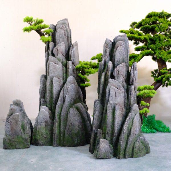 鱼池玻璃钢中式假山石流水造景花园室内别墅创意摆件落地装饰组合,家居饰品,户外/庭院摆件,淘宝优惠券,粉丝福利购,淘宝优惠卷