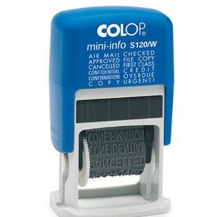 刻乐圃COLOP S120/W文本翻转印COPY APPROVED AIR MAIL可调回墨印