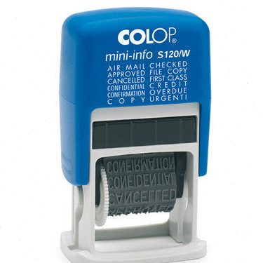 刻乐圃COLOP S120/W文本翻转印COPY APPROVED AIR MAIL可调回墨印