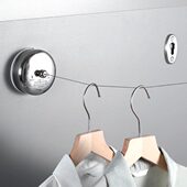 不锈钢30晾衣架钢丝绳室内神器阳台免打孔酒店晒衣绳隐形4晾衣绳