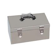 定制双收纳箱存钱箱挂锁 包邮 大容量储蓄带锁不锈钢存钱罐精致手提