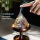 山七彩山禅意水晶观茶道大号室内摆件檀香博家用客厅香炉琉璃薰篆