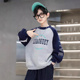 中大童男孩冬季 2025新款 炸街帅气上衣加绒 男童卫衣春秋款 儿童装