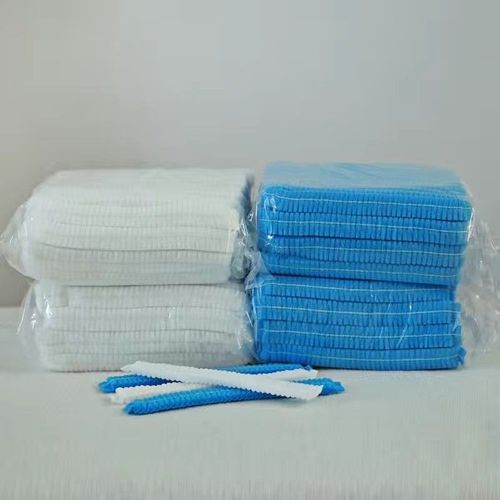 一次性帽子头套食品帽厨师帽餐饮网帽防尘帽无纺布透气条形帽