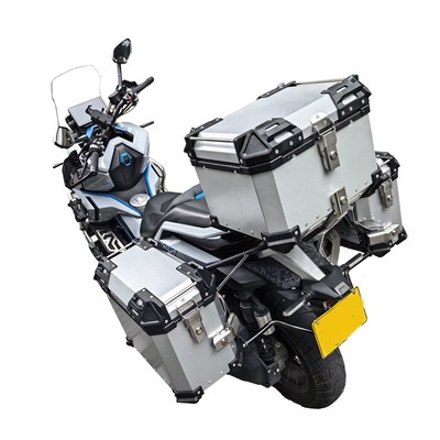 适用于升仕368G铝合金三箱躲排气边箱 ZT368-G改装快拆侧箱旅行箱