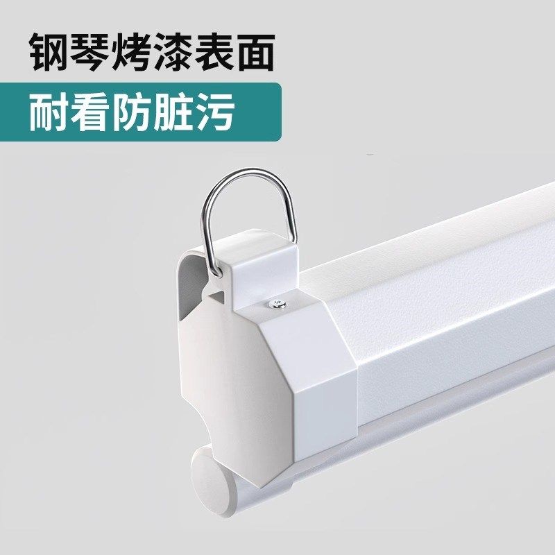 高增益手拉自锁投影幕布免打孔壁挂幕布家用办公户外便携式窗帘式