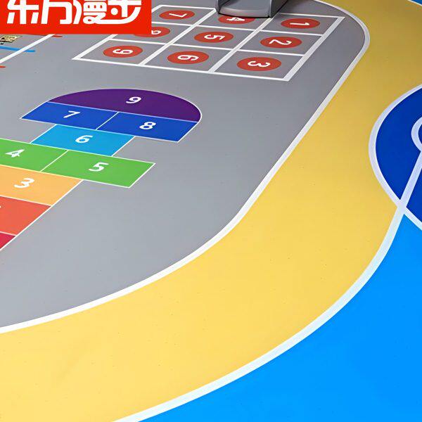 专业健身房地胶私教舞蹈房儿童体适能地胶定制图案室内运动地板