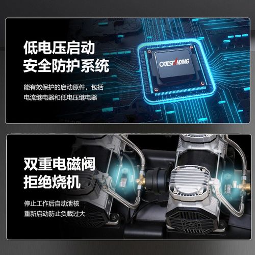 无油空压机静音喷漆木工气泵空气压缩机小型220v工业级便携式打气