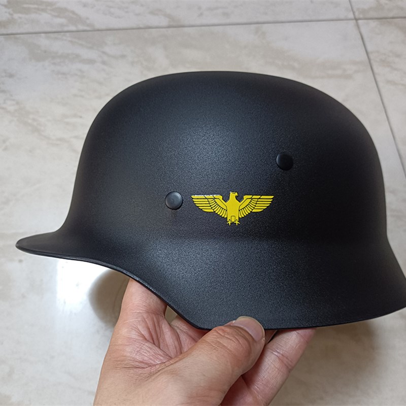 大兵头盔二战德式M35头盔半盔户外军迷用品真人CS装备道具贴鹰标