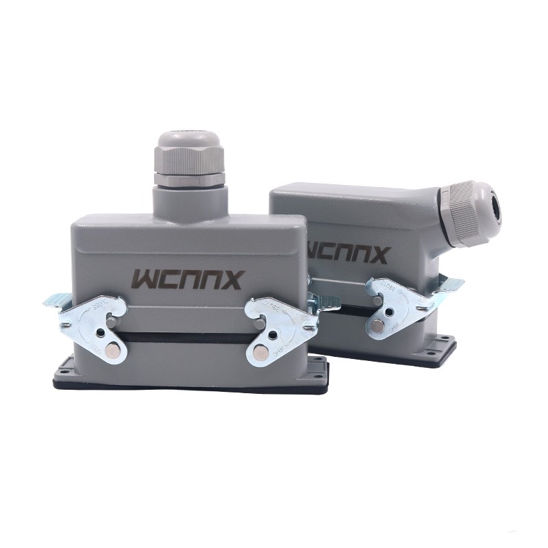 尼西重载连接器航空插头插座矩形工业热流道HDC-HE孔16P插24 48芯