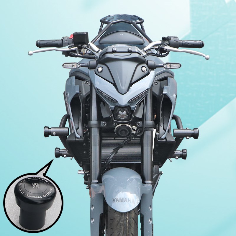 适用雅马哈MT-03保险杠防摔护壳防撞护杠MT03后货架尾箱架扶手改