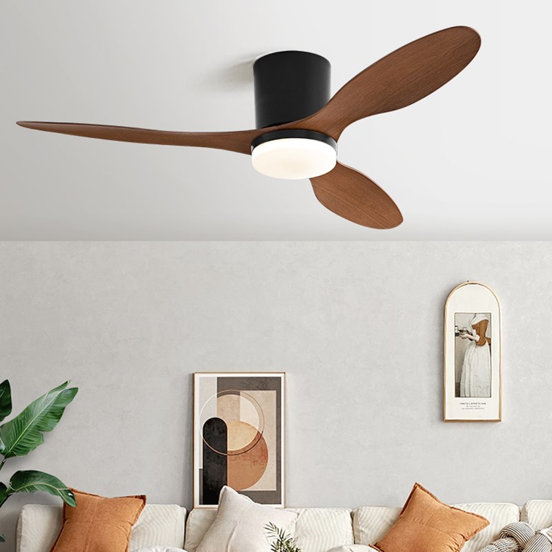 2025新款吸顶风扇灯卧室家用超静音吊扇灯变频智能语音风扇一体灯