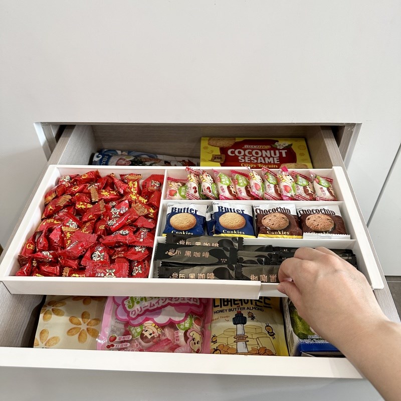 橱柜抽屉内置分隔神器伸缩抽拉悬挂式上下分层置物架分格收纳盒