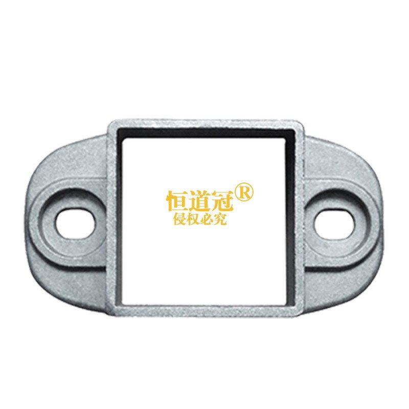 铝艺护栏配件栏杆铸铝固定座阳台护栏连接件楼梯立柱斜固定座加厚