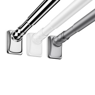 【支持一件拿样】免打孔伸缩杆阳台晾衣杆卫生间安装不锈钢浴帘杆