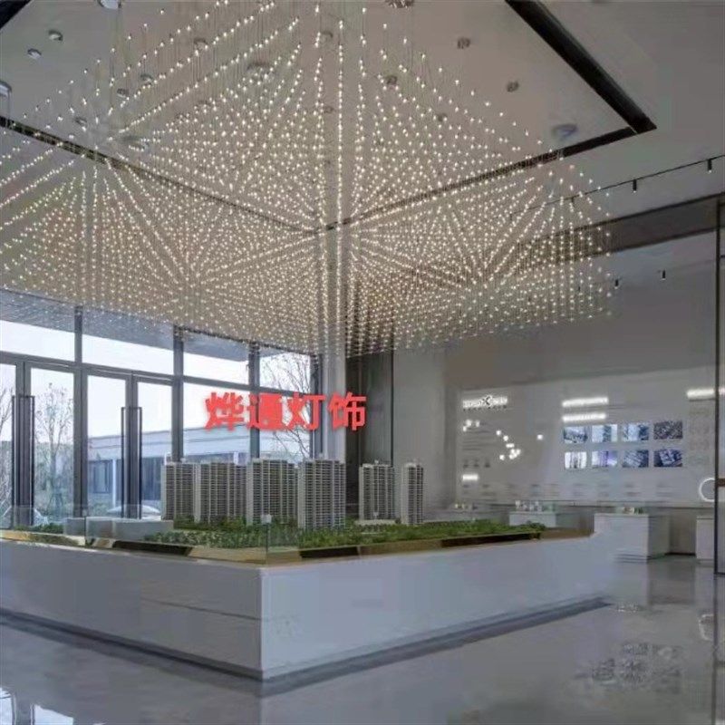 源头厂家非标工程大形餐厅楼盘酒店大堂满天星LED光立方吊灯,家装灯饰光源,客厅吊灯,淘宝优惠券,粉丝福利购,淘宝优惠卷