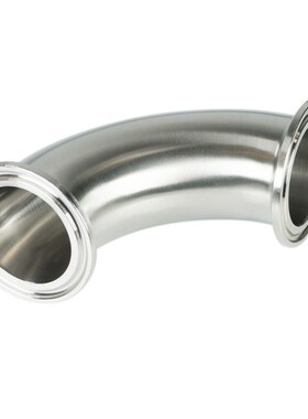 卡箍式卫生级弯头304不锈钢90度快装弯头 sanitary clamp elbows