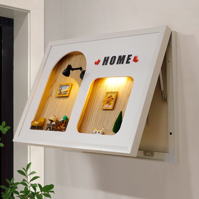 2025新款电表箱装饰画磁吸冰箱贴配电箱遮挡立体可置物开关盒挂画