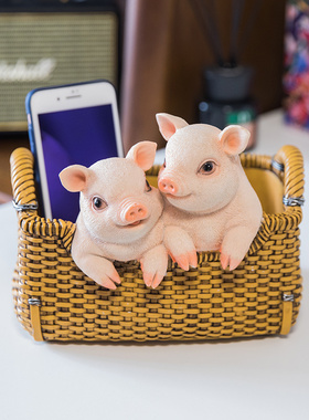 家居客厅茶几装饰摆件创意玄关放钥匙的摆设桌面遥控器杂物收纳盒