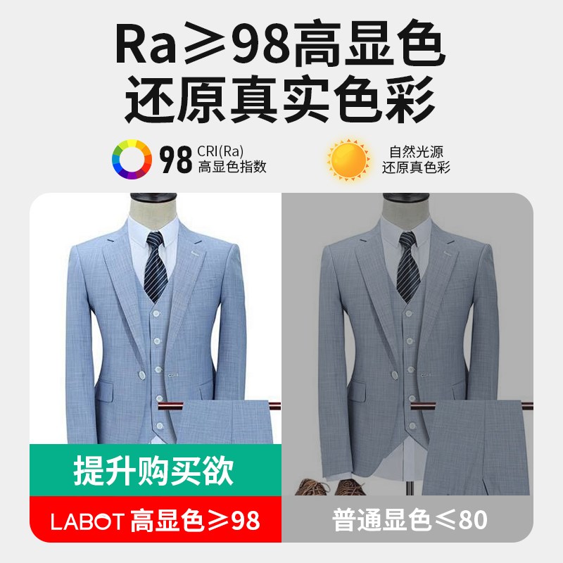 全光谱led轨道灯服装店射灯商用超亮节能店铺聚光COB导轨式天花灯