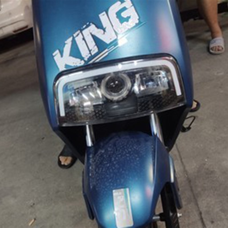 大疆H1大金牛G5电动摩托车LED大灯疝气灯透镜天使眼车灯改装配件