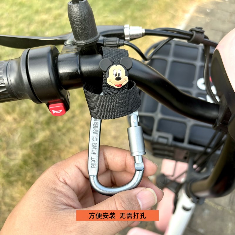 新款电动车挂钩前置通用免打孔多功能挂钩电瓶自行车摩托车强力钩