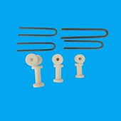 U型电阻带挂钩 固定电阻带U型卡子 铁铬铝U型卡 耐温U型卡子