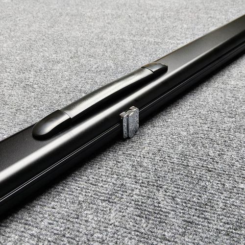 高档三槽铝合金台球杆盒一体通杆双槽斯诺克球杆盒黑8桌球杆盒