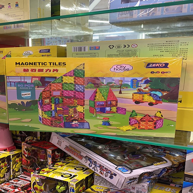 磁力片彩窗管道积木男女磁铁棒益智启蒙儿童玩具磁力棒拼搭动手玩